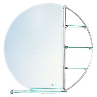 Зеркало ZHJ-1 без полочки, круглое, белое