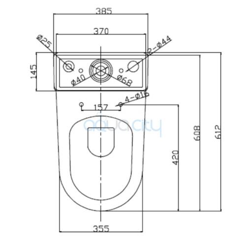 Унітаз Concept Pro Combi Rim Off із сидінням Slim фото 4