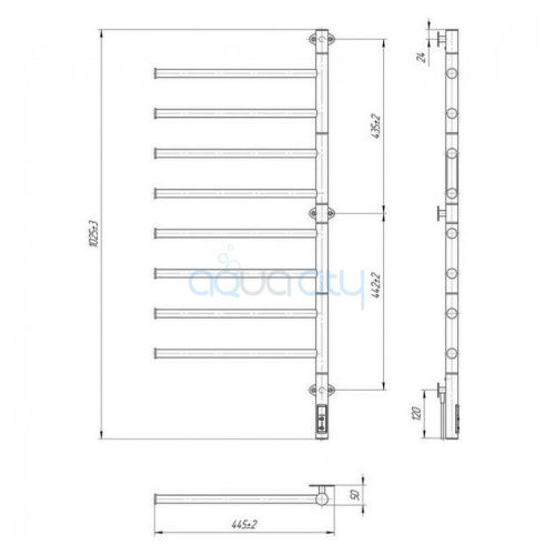 Полотенцесушитель Веер-I 100x44.5 фото 2