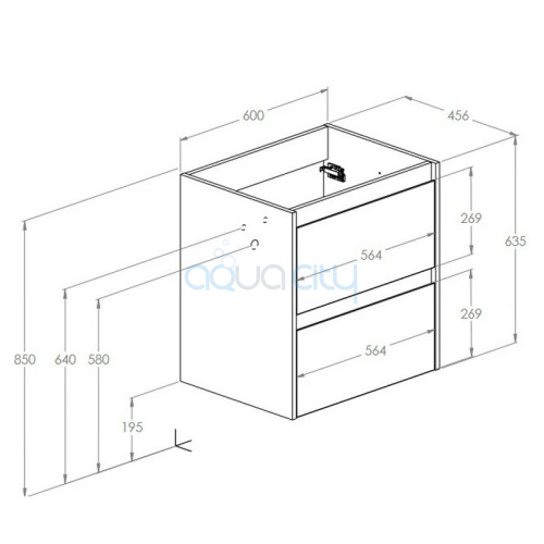 Шкафчик Claudia для раковины 60 фото 2 Шкафчик Claudia для раковины 60 фото 2