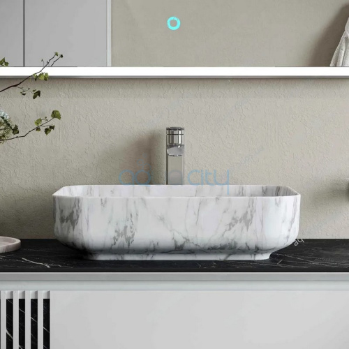 Раковина Calypso Marble Natural Gloss 50 фото 3 Раковина Calypso Marble Natural Gloss 50 фото 3