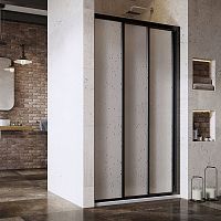 Душові двері ASDP 3-120 Pearl+чорний