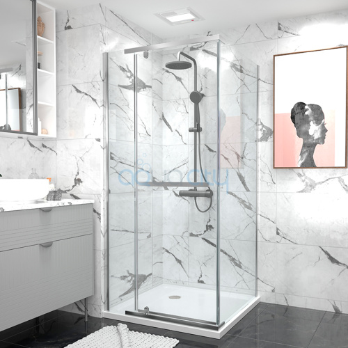 Душова штора ESDPS 90x90 Transparent+алюміній фото 2