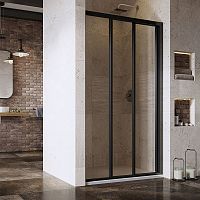 Душові двері ASDP 3-100 Transparent+чорний