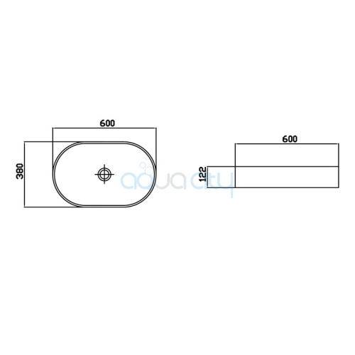 Раковина Venus Light Oval Marble фото 2