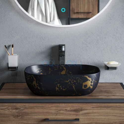 Раковина Venus Dark Curvel Marble фото 3