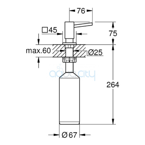 Дозатор для рідкого мила Cube фото 2