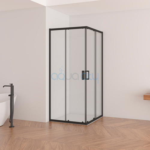 Душова штора SLRV2-90 Transparent+чорний фото 2