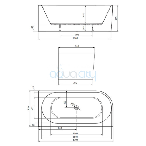 Ванна Crea 170x83 фото 2 Ванна Crea 170x83 фото 2