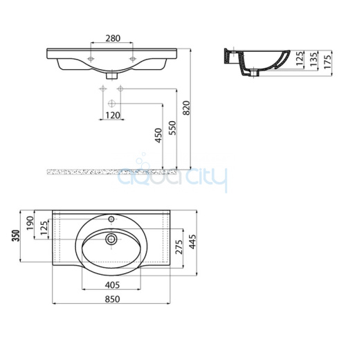 Раковина Etol 65 фото 2