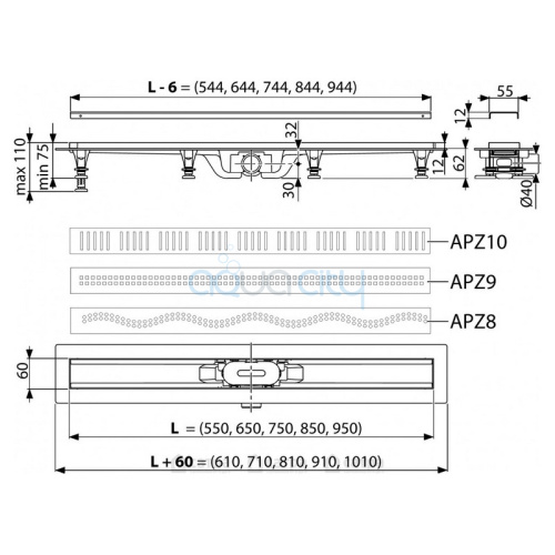 Душовий канал 75 фото 2