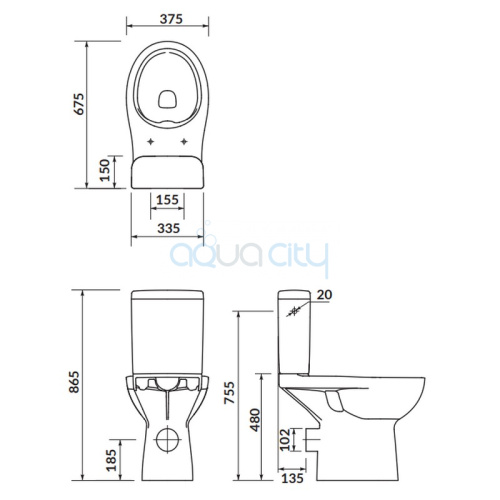 Унитаз Etiuda New Clean On фото 2