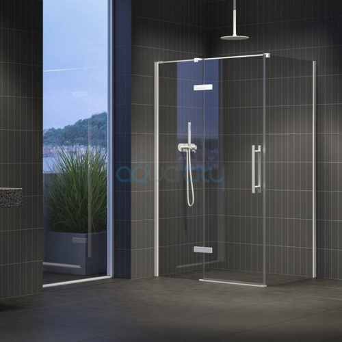 Душевая стенка COPS-100 Transparent+белый фото 3