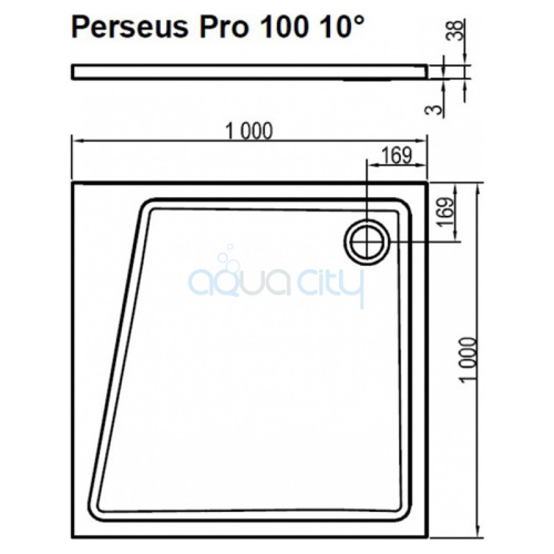 Піддон Perseus Pro 10 ° 100x100 фото 2