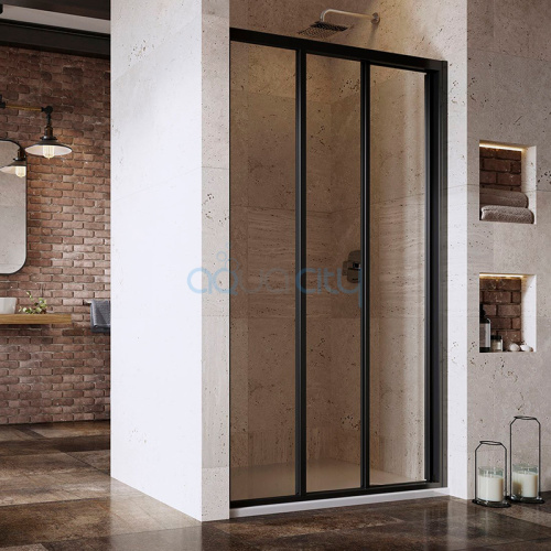 Душові двері ASDP 3-80 Transparent+чорний