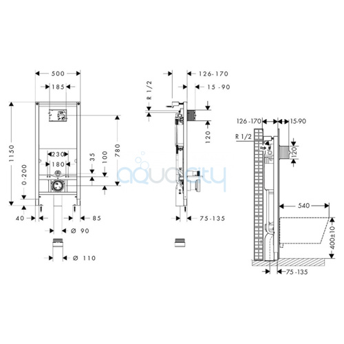 Інсталяція iFrame + чаша унітаза Elupura S фото 2