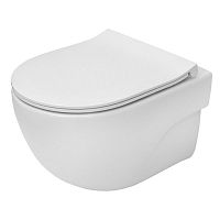 Чаша унитаза Meridian Rimless с сиденьем Slim Urea