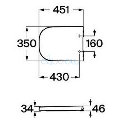 Сидения для унитаза Gap Square Supralit фото 2