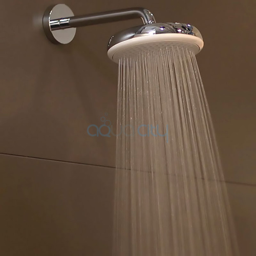Верхній душ Crometta 160 білий / хром фото 2