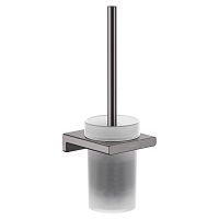 Ершик AddStoris Brushed Black Chrome с держателем