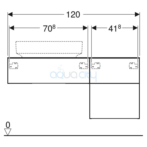 Шафка 120 для раковини Variform фото 3
