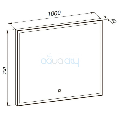 Дзеркало Luce 100x70 фото 2 Дзеркало Luce 100x70 фото 2