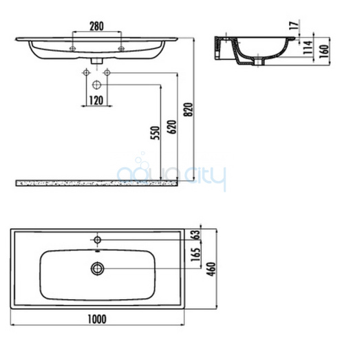 Раковина Erine 100 фото 2