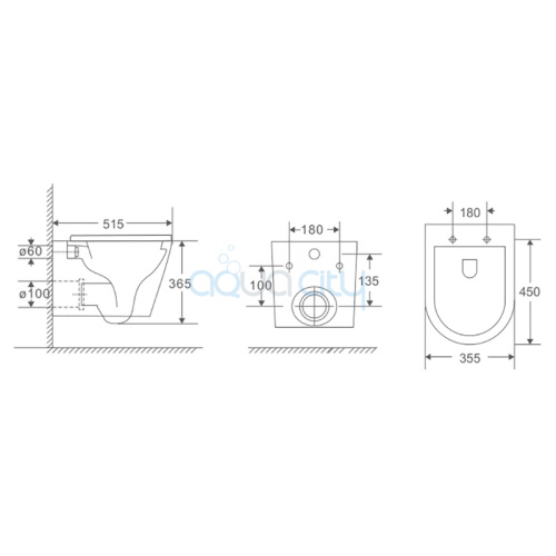 Чаша унитаза Fiji Tornado с сиденьем фото 2