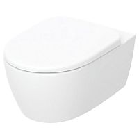 Чаша унитаза Smyle Round Rimfree с сиденьем