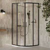 Душевая штора XPSC 4-100 Transparent+черный
