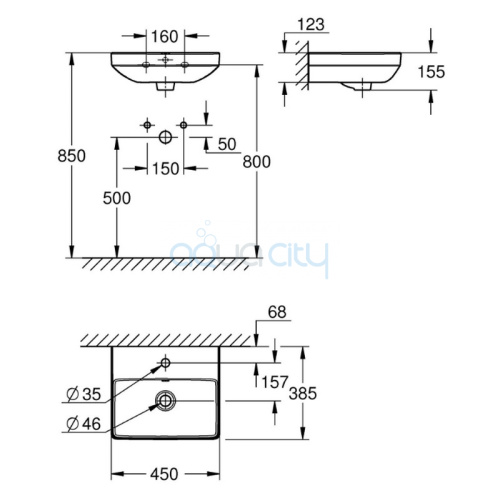 Раковина Euro 45 фото 2