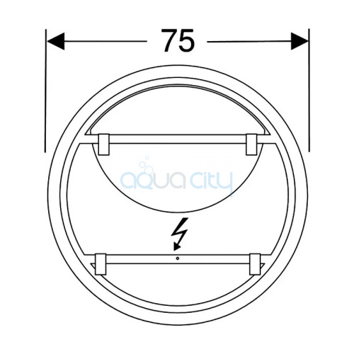 Зеркало Option Round 75 фото 3