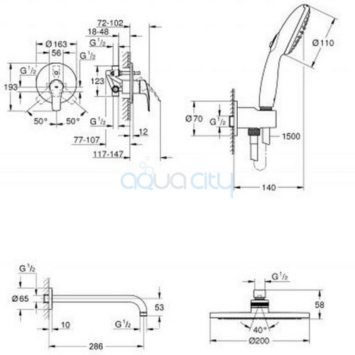 Душова система Eurosmart фото 2 Душова система Eurosmart фото 2