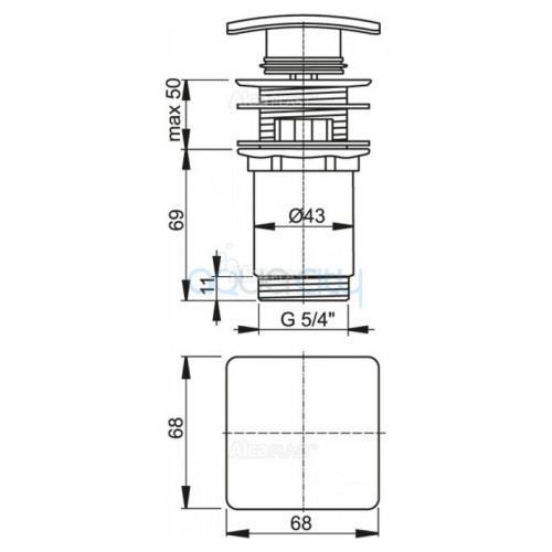 Донний клапан Click-Clack фото 2