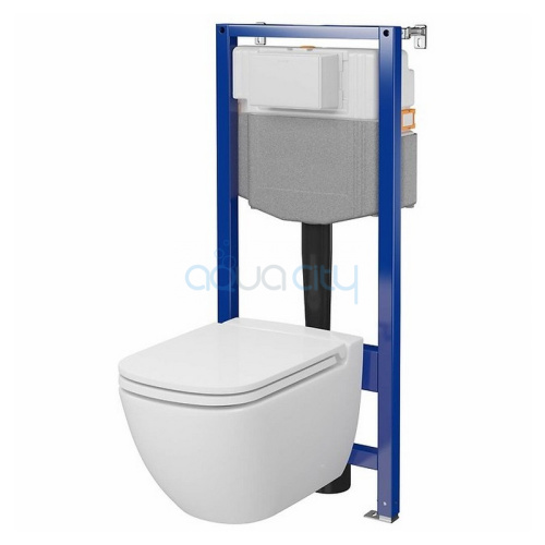 Инсталляция C24 Aqua 50 QF+чаша унитаза Caspia Clean On с сиденьем