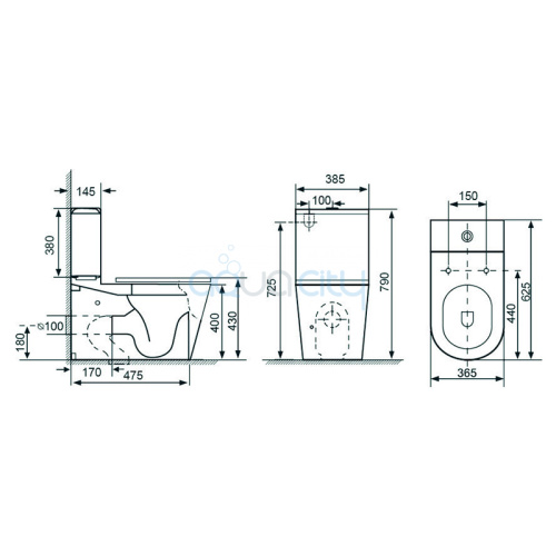 Унітаз Itaca Rimless фото 2