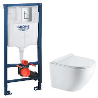 Інсталяційна система Rapid SL 38772001+чаша унітаза Round Smart з сидінням Soft-close RN-0490-RQ3