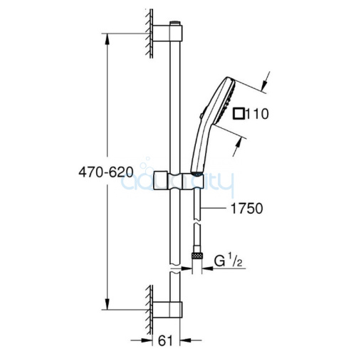Душевой набор Tempesta Cube 110 фото 2