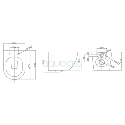 Чаша унитаза WC Concept Oval RimOff с сиденьем Slim фото 2 Чаша унитаза WC Concept Oval RimOff с сиденьем Slim фото 2