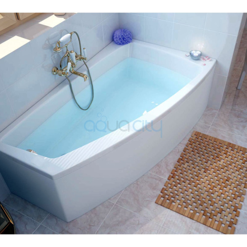 Акриловая ванна Lorena 150x90 правая с ножками фото 4