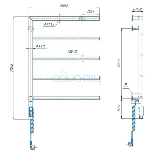 Полотенцесушитель Romeo-І 77x53 фото 2
