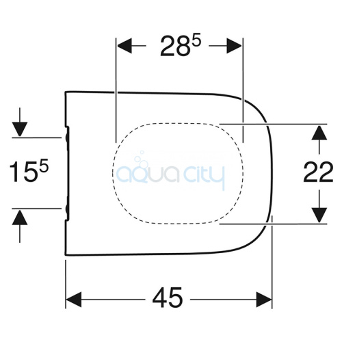 Сиденье Smyle Square Slim фото 2