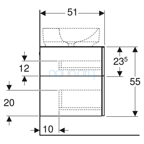 Шафка 120 для раковини Variform фото 4