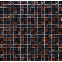 Мозаїка чорний камінь мікс 2076