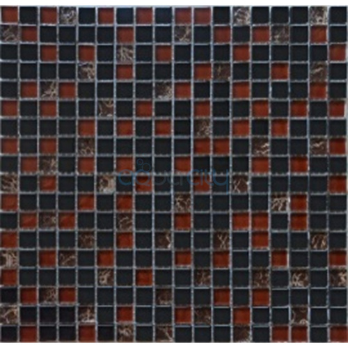 Мозаїка чорний камінь мікс 2076