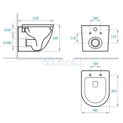 Чаша унитаза Round Smart с сиденьем Soft-close фото 2