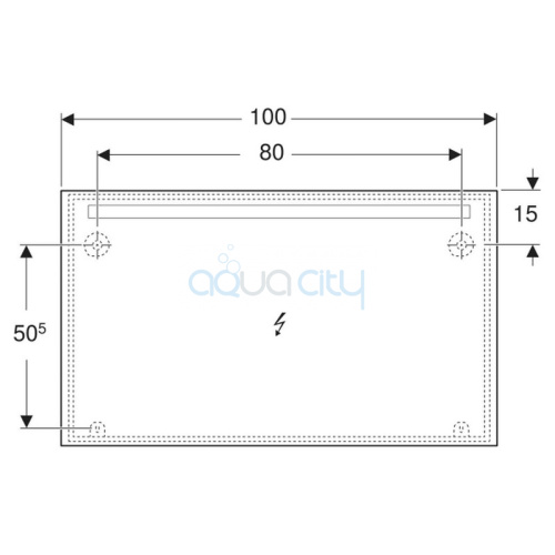 Дзеркало Option Basic Square 120 фото 3 Дзеркало Option Basic Square 120 фото 3