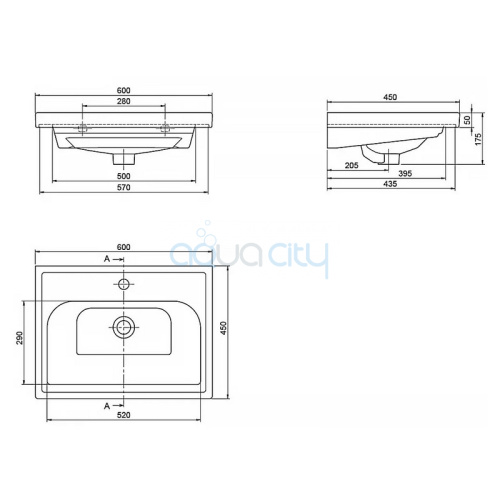 Тумба Вінтаж та раковина Frame 60 фото 3 Тумба Вінтаж та раковина Frame 60 фото 3