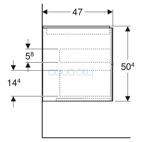 Шафка One для раковини 60 фото 3 Шафка One для раковини 60 фото 3