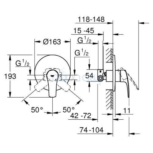 Змішувач Eurosmart фото 2